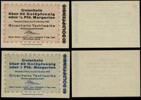 zestaw 2 bonów, 30 i 60 goldfenigów 25.10.1923 (