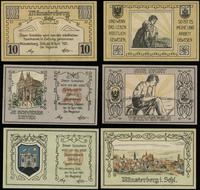 zestaw 3 bonów, 10, 25 i 50 fenigów 19.04.1921, 