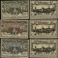 zestaw 3 bonów, 10, 25 i 50 fenigów 21.03.1921, 