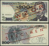 200 złotych 1.06.1982, seria BU 0000000, czerwon