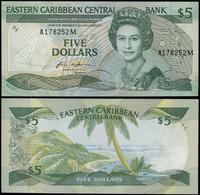 Organizacja Państw Wschodniokaraibskich, 5 dolarów, bez daty (1986-1988)