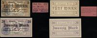 zestaw 3 bonów, 10 fenigów ważne do 1.01.1918; 5