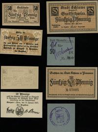 banknoty zastępcze, Sławno, 50 fenigów 1.07.1920;
Barwice, 50 fenigów bez daty;
Złocieniec, 50..
