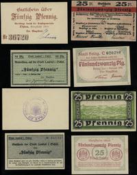 zestaw 4 bonów, Brzeg, 25 fenigów 1.02.1920; Jel