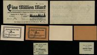 zestaw 4 bonów, 1 fenig 7.02.1922, 1 i 2 fenigi 
