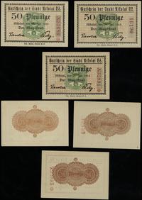 3 x 50 fenigów 25.07.1918, razem 3 sztuki, piękn