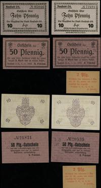 zestaw 5 bonów, 2 fenigi 15.08.1916; 2 x 10 feni