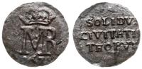 szeląg 1671, Toruń, odmiana z napisem SOLIDVS, K