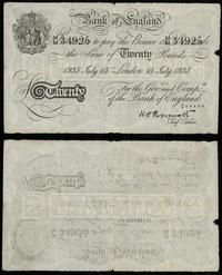 20 funtów 15.07.1935, podpis kasjera Peppiatt, s