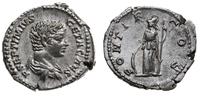 denar 203-208, Rzym, Aw: Popiersie Gety w prawo,
