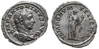 denar 218-222, Rzym,  Aw: Głowa cesarza w prawa 