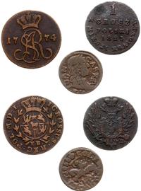 zestaw 3 monet,  W skład zestawu wchodzą: szeląg