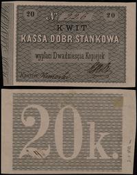 Polska, bon na 20 kopiejek, ok. 1860-1865