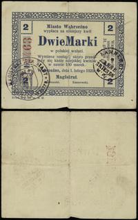 2 marki 1.02.1920, numeracja 4463, w ramce 4 róż