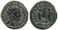 follis 295-296, Cyzicus, Aw: Popiersie cesarza w