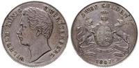 podwójny gulden 1847, Stuttgart, czyszczony, AKS