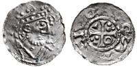 denar 1009-1024, Popiersie króla w prawo / Krzyż