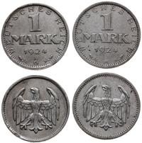 2 x 1 marka, 1924 A (Berlin) i 1924 G (Karlsruhe