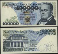 100.000 złotych 1.02.1990, seria A 0700187, wyśm