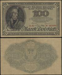 100 marek polskich 15.02.1919, seria K 661690, z