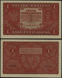 1 marka polska 23.08.1919, seria I-BV 517710, dr