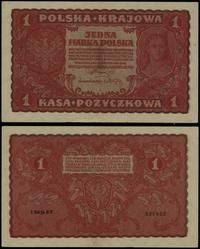 1 marka polska 23.08.1919, seria I-BV 527422, le