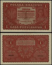 1 marka polska 23.08.1919, seria I-BV 527424, dr