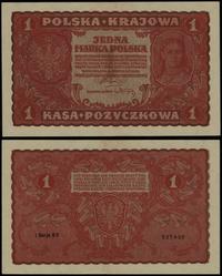1 marka polska 23.08.1919, seria I-BV 527430, dr
