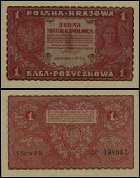 1 marka polska 23.08.1919, seria I-FE 494083, pi