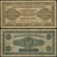 100.000 marek polskich 30.08.1923, seria C 50826