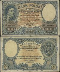 100 złotych 28.02.1919, seria A 9882411, kilkakr