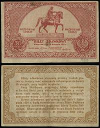 50 groszy 28.04.1924, bez oznaczenia serii i num