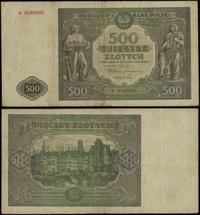 500 złotych 15.01.1946, seria K 2188095, wielokr