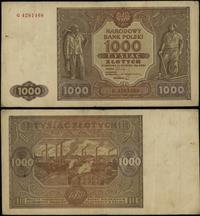 1.000 złotych 15.01.1946, seria G 4261468, wielo