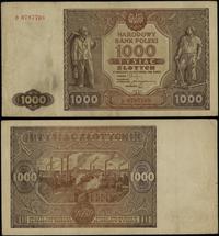1.000 złotych 15.01.1946, seria D 0797768, parok