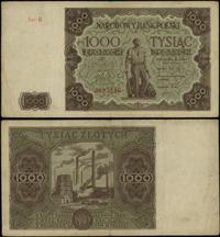 1.000 złotych 15.07.1947, seria B 0883236, złama