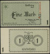 1 marka 15.05.1940, seria A, numeracja 250515, u