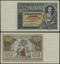 20 złotych 20.06.1931, seria DH 6656090, wyśmien