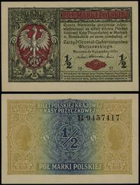 1/2 marki polskiej 9.12.1916, Generał, seria B 9
