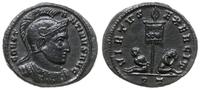 follis 319-320, Ticinum, Aw: Popiersie cesarza w