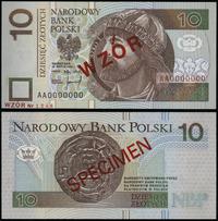 10 złotych 25.03.1994, seria AA, numeracja 00000