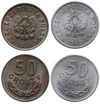 lot 2 x 50 groszy  1949, miedzionikiel i alumuni