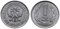 1 złoty 1969, Warszawa, piękne, Parchimowicz 213