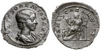 denar 218-220, Rzym, Aw: Popiersie cesarzowej w 