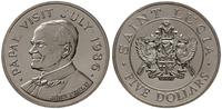 Saint Lucia, 5 dolarów, 1986