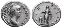 denar pośmiertny po 141 r., Rzym, Aw: Popiersie 