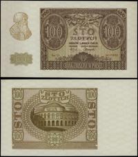 100 złotych 1.03.1940, seria D, numeracja 661583