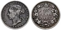 25 centów 1899, srebro, ryski w tle, ciemna paty