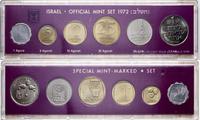 zestaw monet obiegowych z roku 1972, nominały: 1