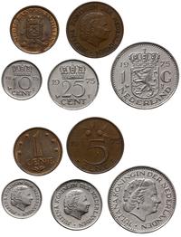 zestaw: 1, 50, 10, 25 centów i 1 gulden 1975, Ut